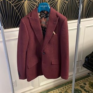Harry Brown men’s slim fit wool blazer